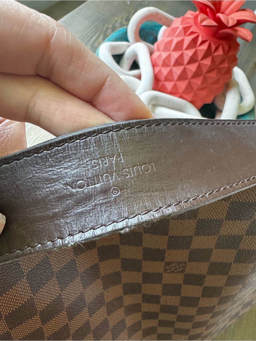 Louis Vuitton Graceful MM Damier Ebene Handbag Purse RARE AND DISCONTINUED - Picture 3 of 8